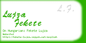 lujza fekete business card